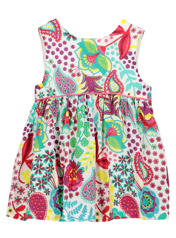 Vestido estampado sin mangas para bebé niña FICAROB1 / 19SG09D1ROB000