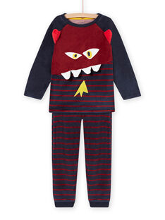 Pijama con estampado de monstruo con detalles fosforescentes para niño MEGOPYJMON / 21WH129APYJ719