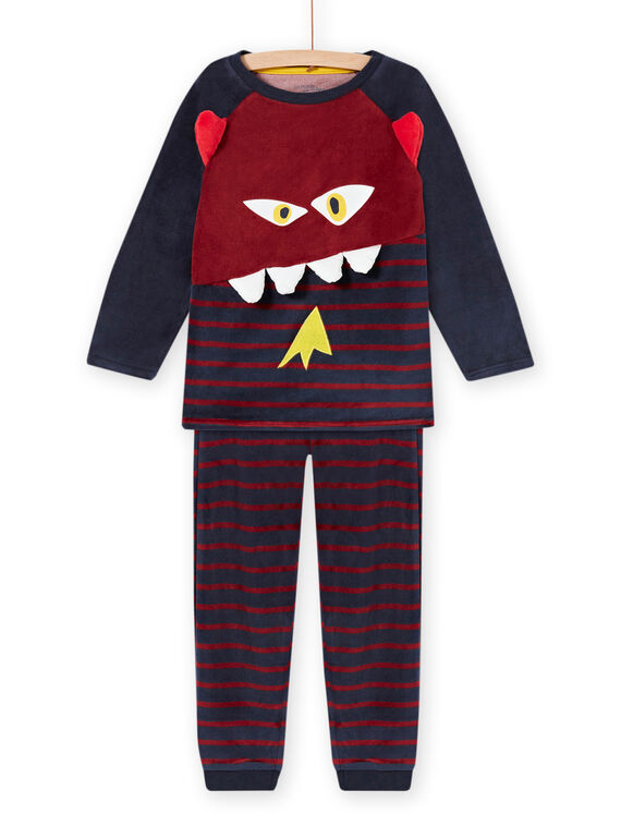 Pijama con estampado de monstruo con detalles fosforescentes para niño MEGOPYJMON / 21WH129APYJ719