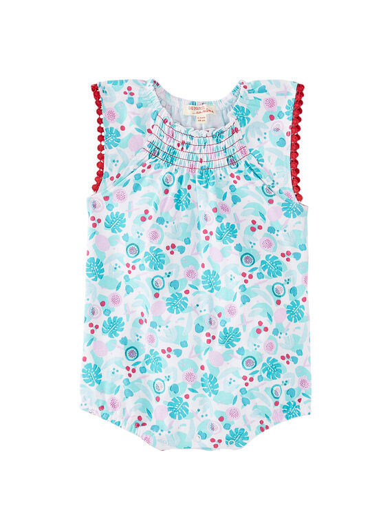 Pelele estampado para bebé niña JIPLABAR2 / 20SG09X1CBL000