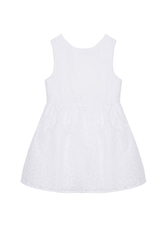 Vestido de color blanco JAPOEROB1 / 20S901G4ROB000