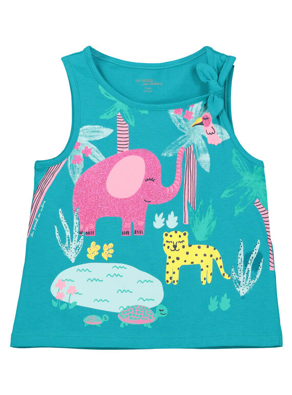 Pijama corto estampado para niña FEFAPYJEXO / 19SH11H1PYJ202