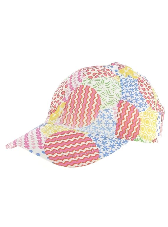 Girls' patchwork sun hat CYAMACAP / 18SI01U1CHA099