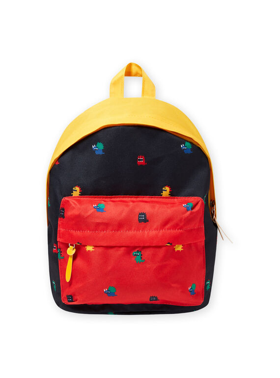 Mochila colorblock con estampado de monstruo para niño MYOCLASAC / 21WI02G1BES705