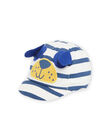 Gorra de color crudo y azul para bebé niño NYUJS2CASQ2 / 22SI10C4CHA001