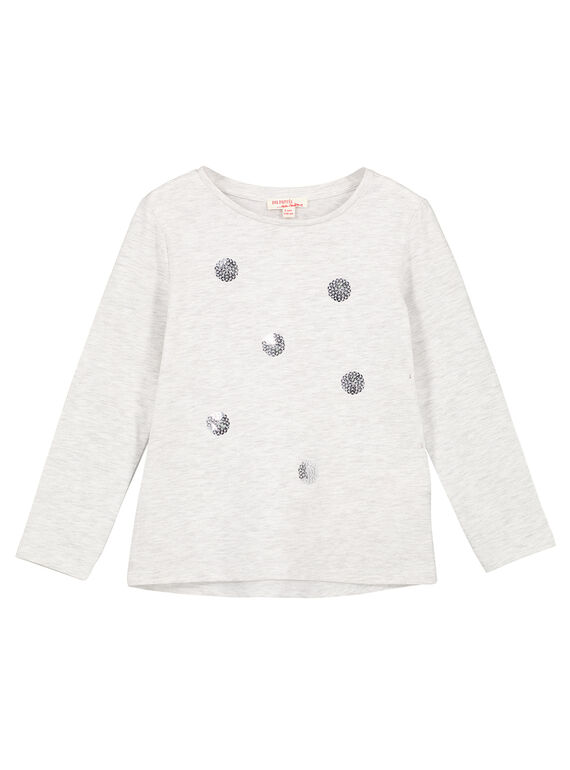 Camiseta de manga larga con lentejuelas brillantes GAJOYTEE2 / 19W90131D32943