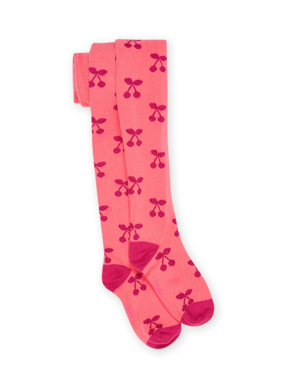 Leotardos con estampado de cerezas de lúrex RYADAYCOL / 23SI0176COLD332