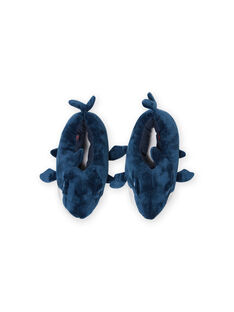Zapatillas de casa de color azul de tiburón 3D para niño MOPANTREQ3D / 21XK3631PTD715