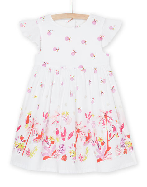 Vestido blanco con estampado de fantasía RANEOROB4 / 23S901O2ROB000