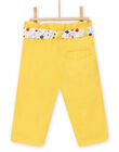 Pantalón amarillo para bebé niña NILUPAN / 22SG09P1PANB105