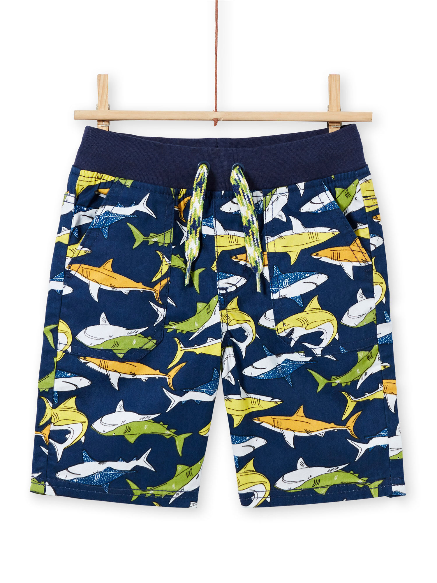 Bermudas con estampado de color azul para bebe nino comprar online Bermudas Shorts DPAM