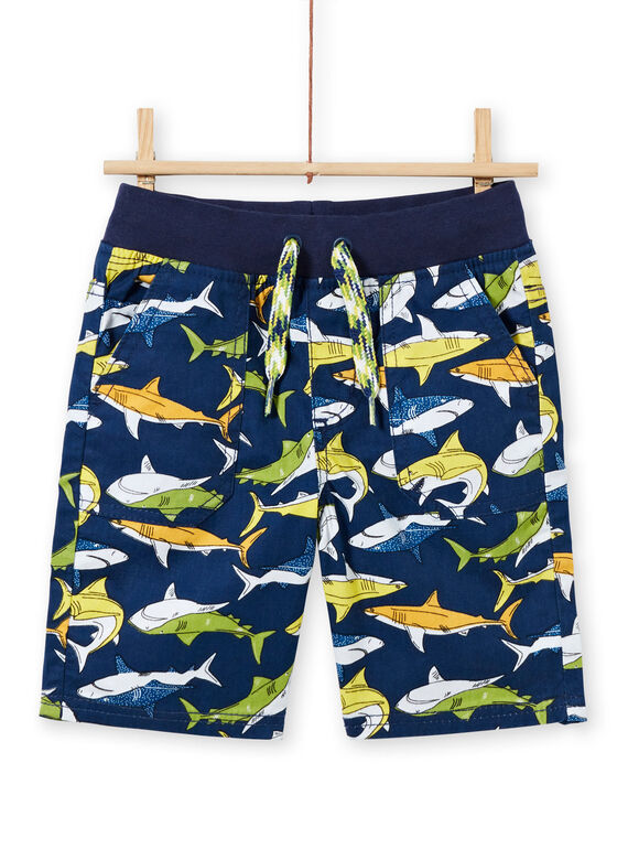 Bermudas con estampado de color azul para bebé niño LONAUBER / 21S902P1BER070