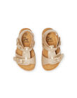 Sandalias doradas para bebé niña NINUGLORIA / 22KK3745D0E954