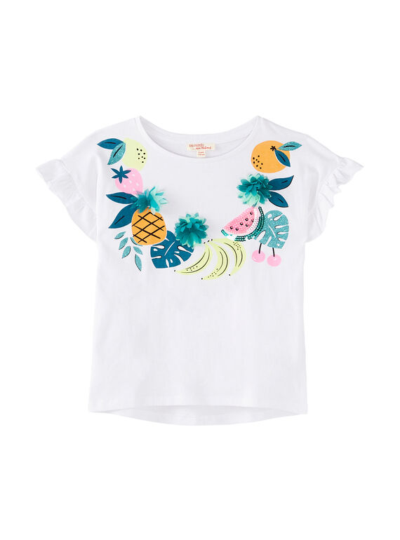 Camiseta de manga corta de color blanco JAQUATI1 / 20S901R1TMC000
