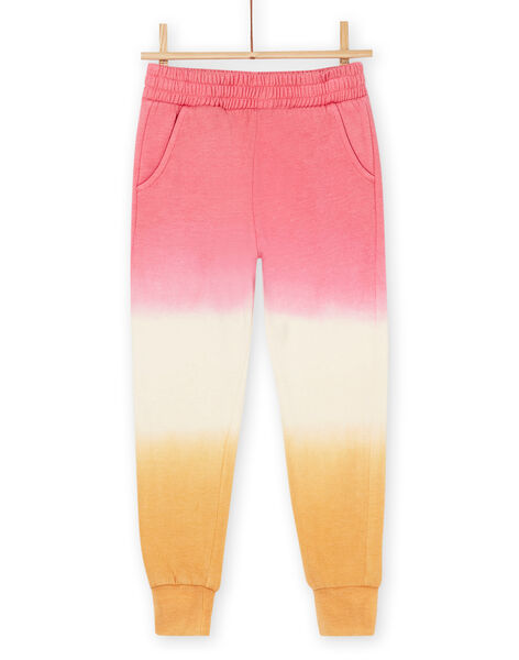 Pantalón de chándal rosa, blanco y naranja RADAYPANT2 / 23S901M1PAND332
