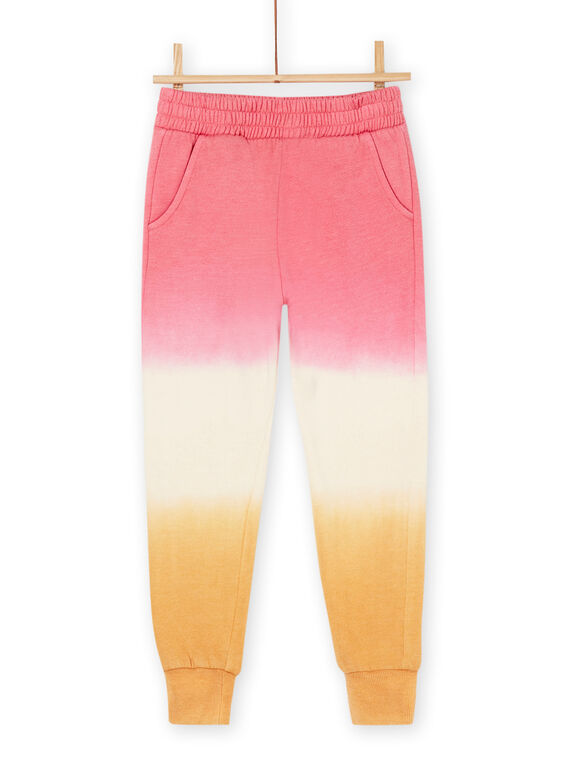 Pantalón de chándal rosa, blanco y naranja RADAYPANT2 / 23S901M1PAND332