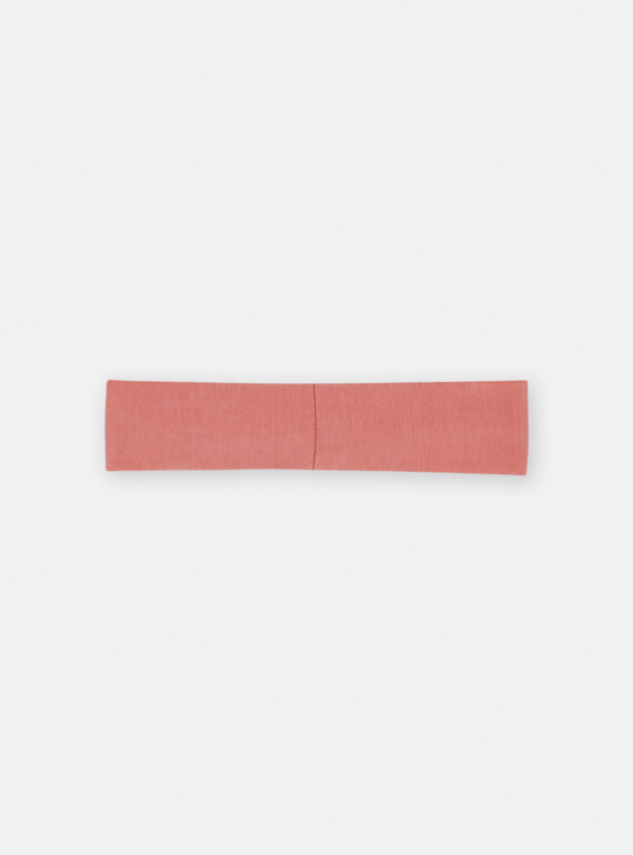 Cinta para el pelo rosa empolvado con estampado de fresa en 3D para bebé niña SYIFORBAN / 23WI09K1BAND300