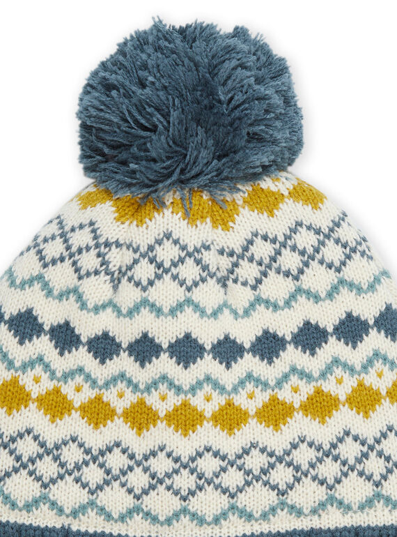 Gorro de jacquard y borla PYOGROBON6 / 22WI02G2BONA016