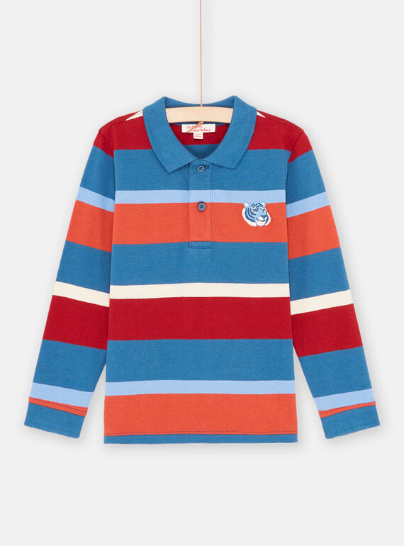 Polo multicolor con estampado de rayas para niño SOFORPOL / 23W902K1POLC226