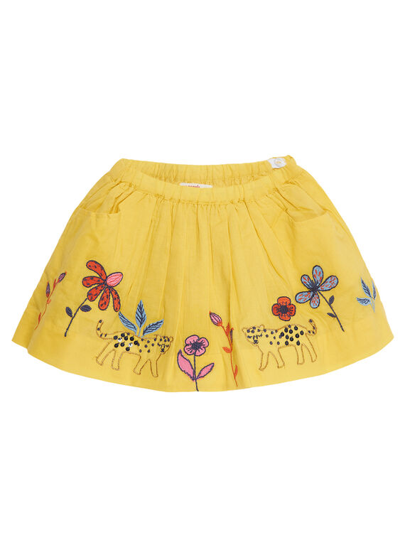 Falda de color amarillo JATROJUP1 / 20S901F1JUPB102