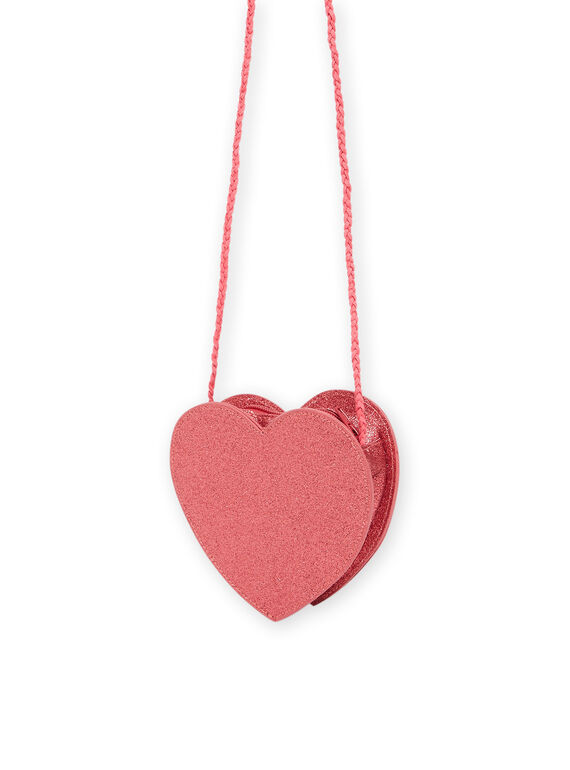Bandolera de color rojo begonia con forma de corazón RYABLEBAG / 23SI0131BES302