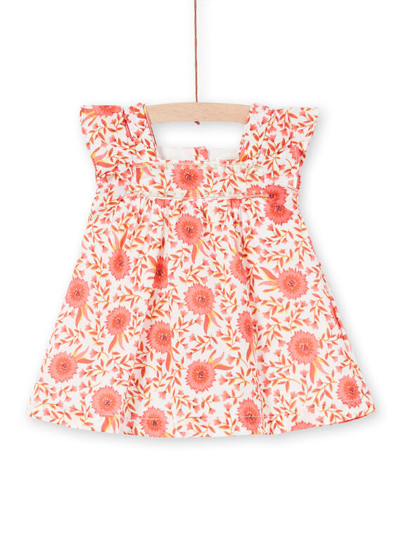 Vestido evasé con estampado floral para bebé niña LINAUROB1 / 21SG09L2ROB001