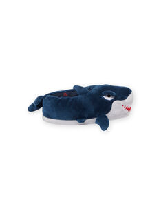 Zapatillas de casa de color azul de tiburón 3D para niño MOPANTREQ3D / 21XK3631PTD715