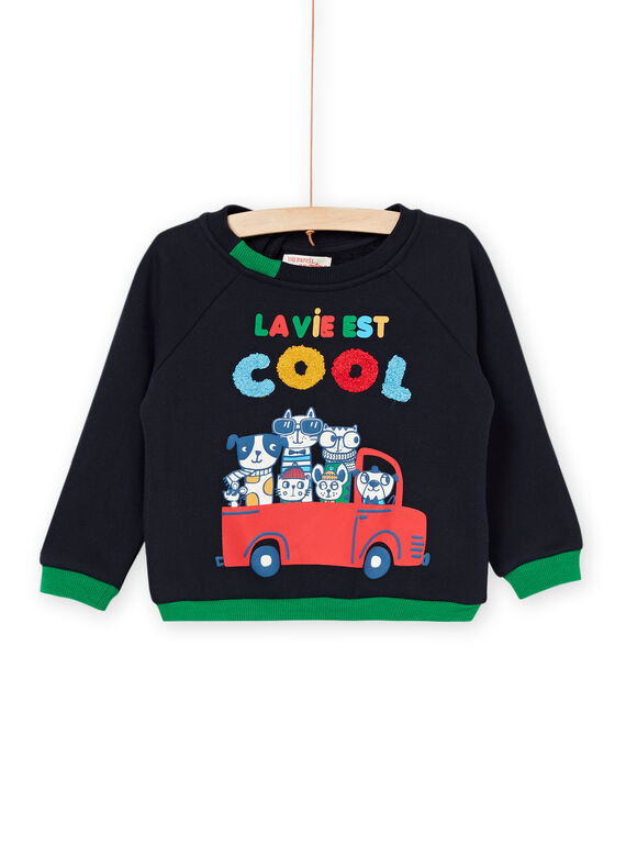 Sudadera con estampado de fantasía y texto PUMUSWE / 22WG10R1SWEC205