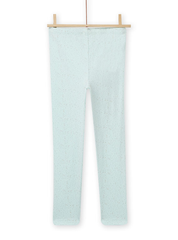 Leggings lisos de color azul hielo para niña NYAVOLEG2 / 22SI0132CAL219