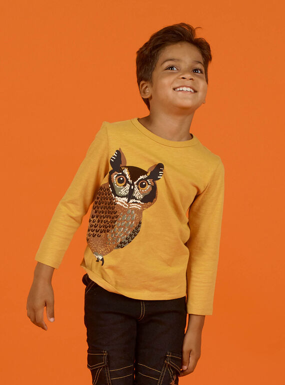 Camiseta amarilla para niño MOSAUTEE1 / 21W902P3TMLB107