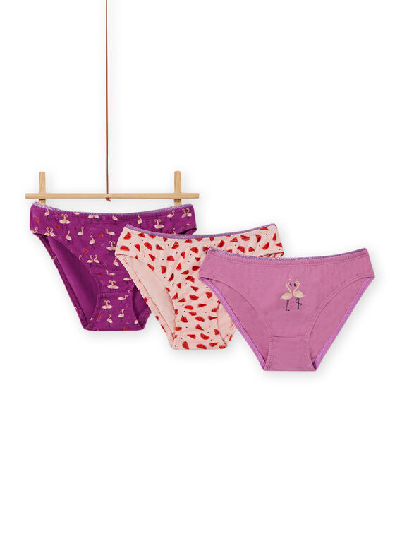 Pack de 3 braguitas a juego para niña MEFALOTFLA / 21WH11B1D5L712