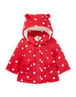 Impermeable con capucha con estampado de lunares 22WG09F1IMP050