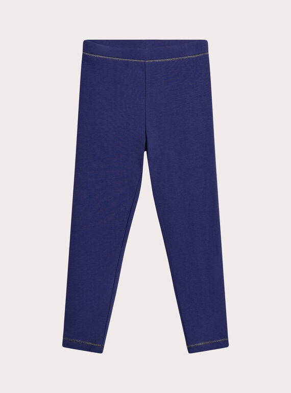 Leggings azul real para niña XYAJOLEG1 / 25WI01E4CAL703