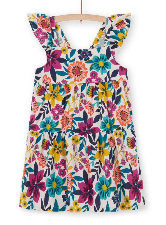 Vestido con estampado floral para niña LAMUMROB3 / 21S901Z1ROB009