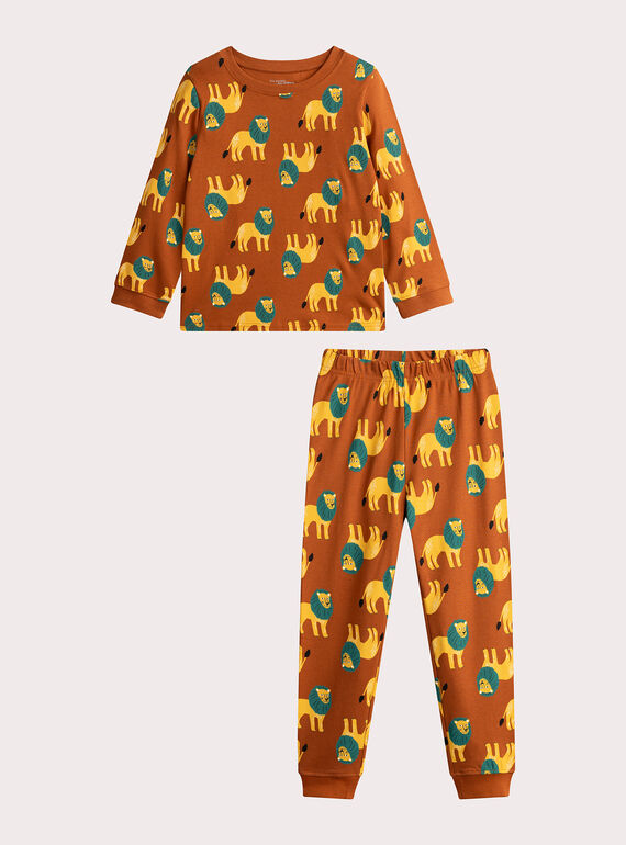 Pijama con estampado de león para niño  VEGOPYJLION / 24WH1273PYJ817