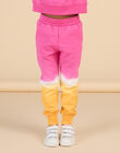 Pantalón de chándal rosa, blanco y naranja RADAYPANT2 / 23S901M1PAND332
