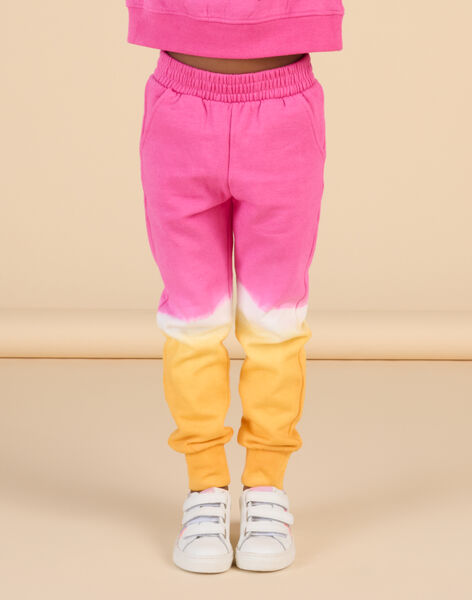 Pantalón de chándal rosa, blanco y naranja RADAYPANT2 / 23S901M1PAND332