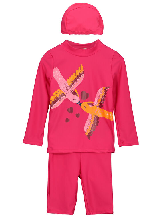Conjunto de 3 prendas con protección anti-UV para niña FYAUVSETEX / 19SI01K1TUV304