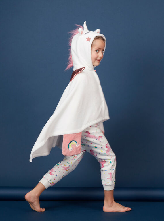 Capa de unicornio de tacto suave para niña JEFACAP / 20SH11C2CPE001