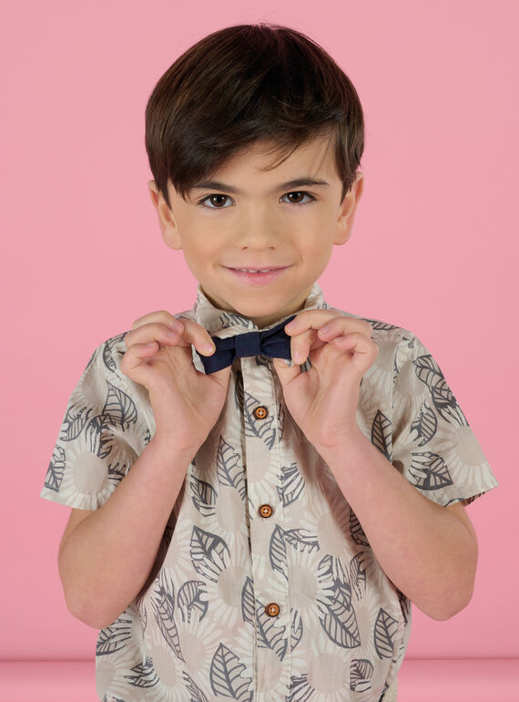 Camisa con pajarita con estampado de flores RONEOSHIRT / 23S902O1CHM005