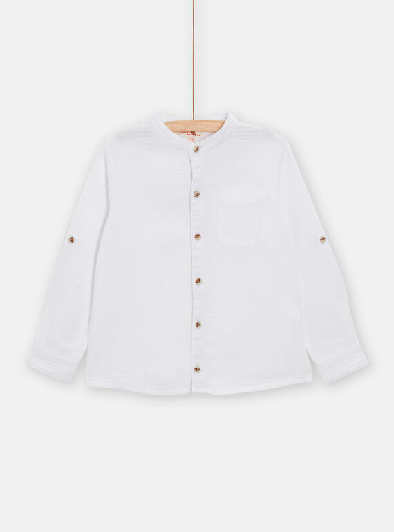 Camisa blanca para niño TOPOCHEM1 / 24S902M1CHM000