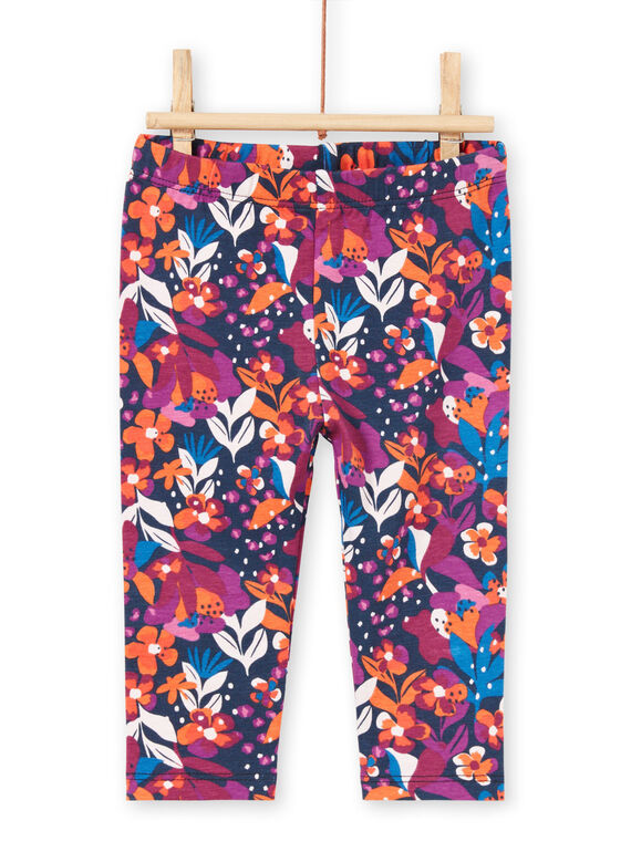 Leggings con estampado floral de colores para bebé niña MYIPALEG1 / 21WI09H2CALD319