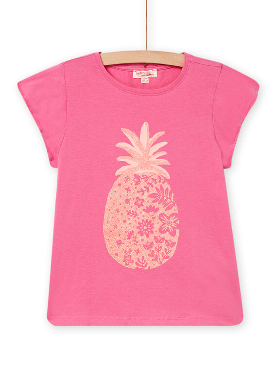 Camiseta de manga corta rosa para niña NAJOTI4 / 22S90172TMC313