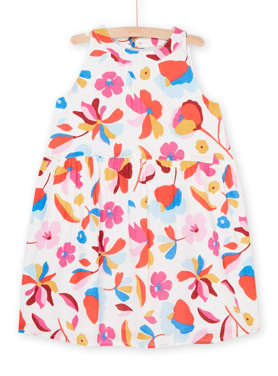 Vestido multicolor con corte detrás RAJUNROB3 / 23S901U1ROB001