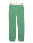 Pantalón de chándal verde para niño NOJOJOB4 / 22S90261JGB617