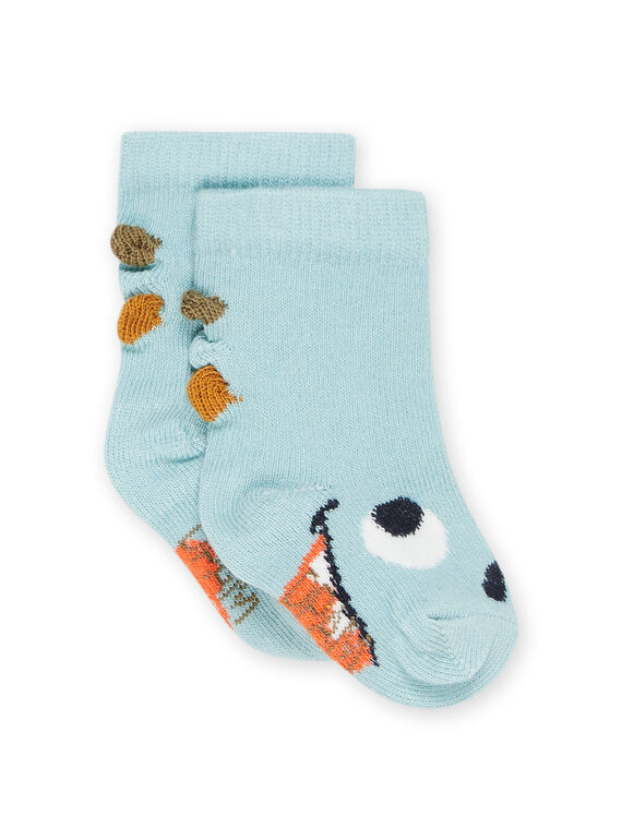 Calcetines con estampado de dinosaurio y cortes con forma de escamas RYUMAGCHO1 / 23SI1073SOQC242