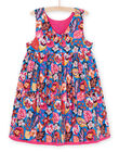 Vestido azul y rosa reversible RAJUNROB2 / 23S901U2ROBC209