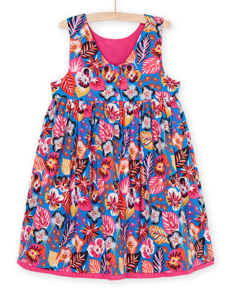 Vestido azul y rosa reversible RAJUNROB2 / 23S901U2ROBC209