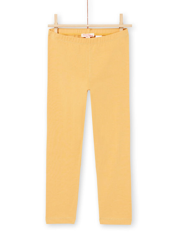 Leggings amarillos para niña MYAJOLEG2 / 21WI0112CALB106