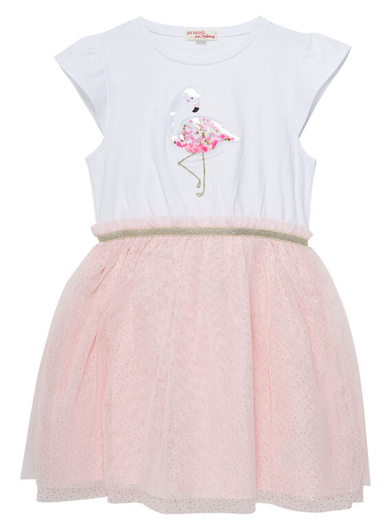 Vestido de color blanco JAPOEROB4 / 20S901G1ROB000